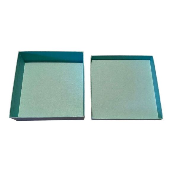 Tiffany & Co. Empty Box And Ribbon w/ Tissue Paper 5.75”x5.75”x2” Necklace Gift - Picture 8 of 12